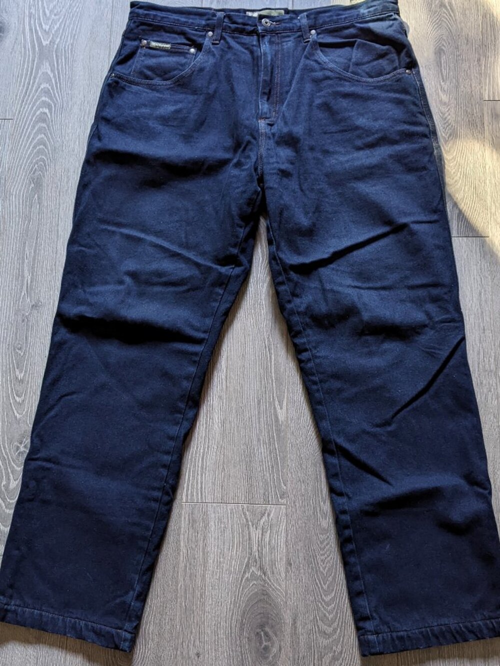 BC Clothing Men's Fleece Lined Jeans 40x32 - Dark Blue Warm Winter Denim Pants
